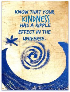 Kindness ripple effect
